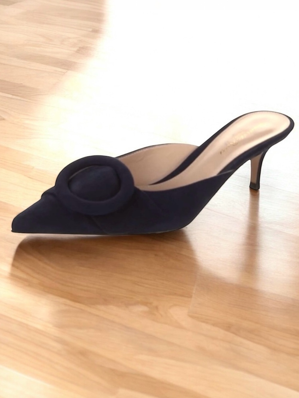 🆕 Gianvito Rossi Portofino Pumps Mules Black Suede